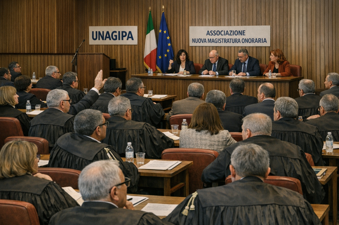 Giustizia italiana, il rischio nascosto: centinaia di magistrati pronti a lasciare i tribunali (Patrizia Teramo per UNAGIPA, Sez. Nuova Magistratura Onoraria e Ferdinando Parisi per Associazione Nuova magistratura onoraria)