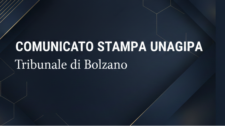 Comunicato stampa del tribunale di Bolzano